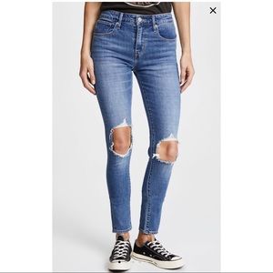 Levi’s 721 High Rise Skinny Distressed jeans $88